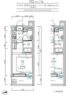 RELUXIA中野鷺宮【1階】の間取り