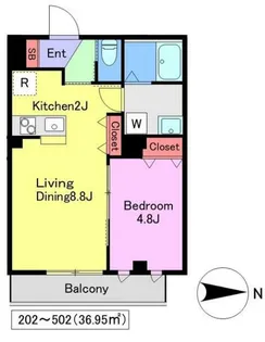 東京都墨田区亀沢4【マンション】の間取り