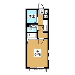 東京都大田区田園調布5【アパート】の間取り