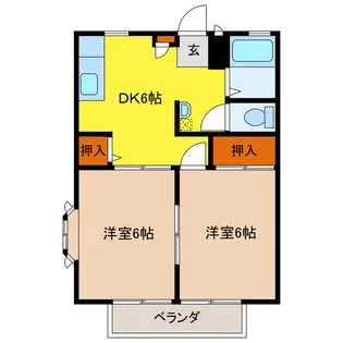 アメニティハイツ【1階】の間取り