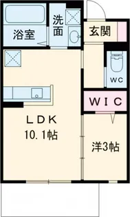 ルミエール真栄房【1階】の間取り
