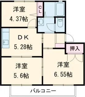 ハイツエクセレンスB【2階】の間取り
