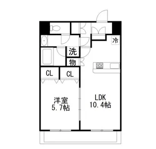 Prescelto壱番館(プレシェルト)【4階】の間取り