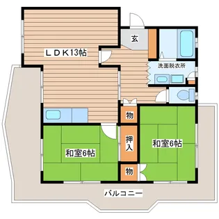 レジデンス富沢【1階】の間取り