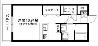 カトルパレ駅南【1階】の間取り