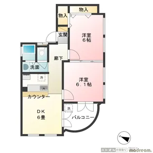 千石大進ビル【2階】の間取り