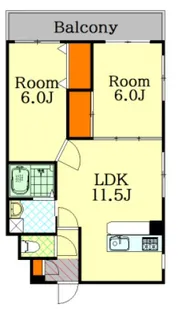 広島県広島市西区己斐上2【マンション】の間取り