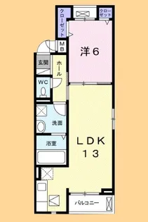 ノース・ジェルメ【1階】の間取り