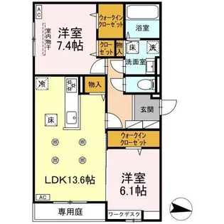 D-resena 旭通り【2階】の間取り