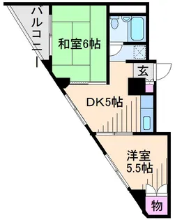 神奈川県横浜市港北区樽町3【マンション】の間取り