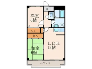 クレベール青山【2階】の間取り