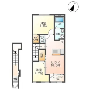 ア キラ キラII【2階】の間取り