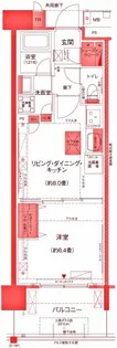 フロール川崎戸手1番館【6階】の間取り