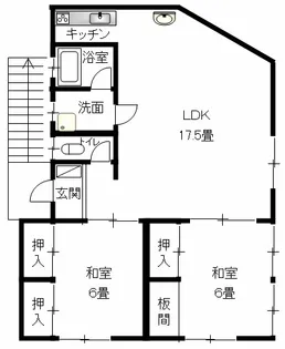 埼玉県深谷市岡2【一戸建】の間取り