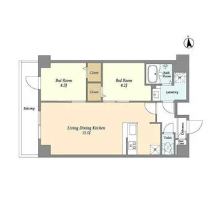 コンフォリア西尾久【9階】の間取り