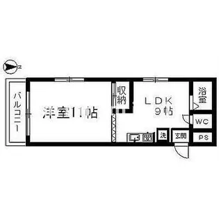 熊本県熊本市北区龍田2【アパート】の間取り