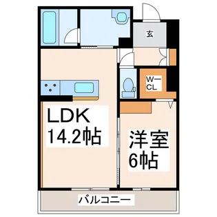 シャーメゾン九品寺プレミアム【1階】の間取り