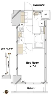ガリシアグランデ江戸川橋【7階】の間取り