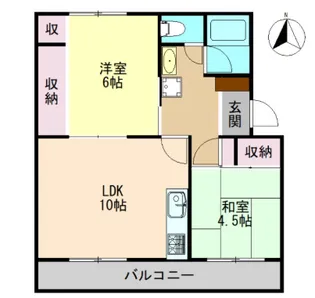 徳島県徳島市南庄町3【マンション】の間取り