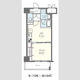 コンセール葵【5階】の間取り