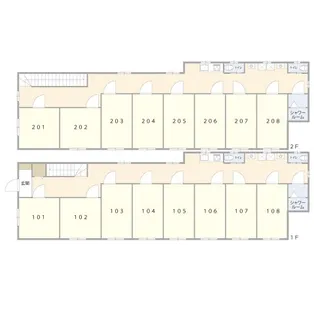 YADOKARI東長崎【2階】の間取り
