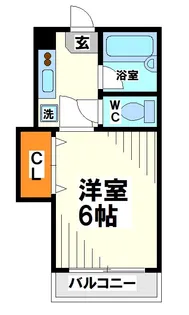 ロワール調布【2階】の間取り