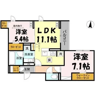 fortuna duo【1階】の間取り