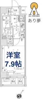 SQUARE CITY YOKOHAMA SHINKOYASU【11階】の間取り