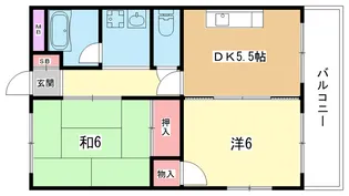 大阪府豊中市東寺内町【マンション】の間取り
