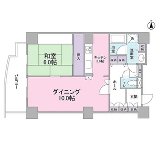 文京グリーンコートビュータワー本駒込【1階】の間取り