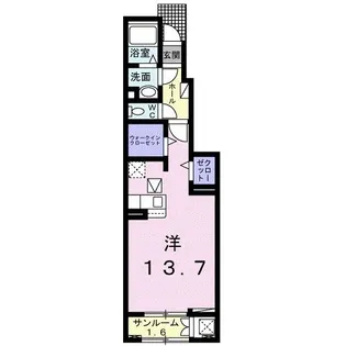ソレッジャート ヴィラ【1階】の間取り