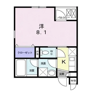 ラ・ヴィータ下馬【3階】の間取り