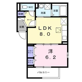ティーダヒルズ【1階】の間取り