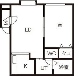 クオーレ・マリィ扇町【2階】の間取り