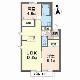 Uハウス【2階】の間取り