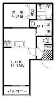 ラ・ルミエール白金【1階】の間取り