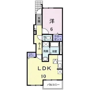サニー フォレスト【1階】の間取り