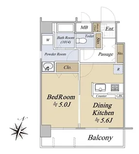 コンフォヤード東中野【2階】の間取り
