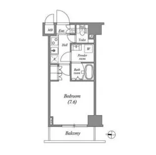 GRAN PASEO両国 North【3階】の間取り