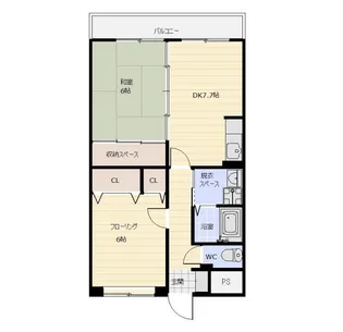 キャッスル新照院【3階】の間取り