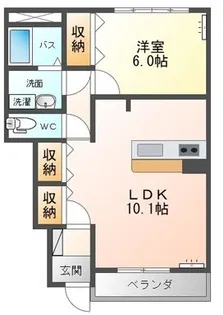 グレーシアI【1階】の間取り