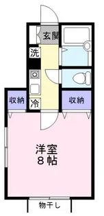 ハウス池亀1号館【1階】の間取り