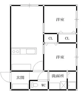 組坂ビルNo8【1階】の間取り