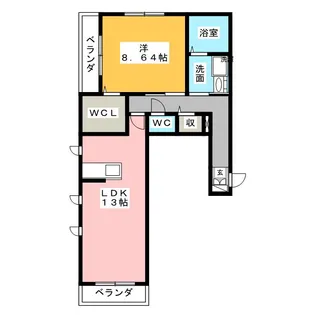 BEREO青山【2階】の間取り