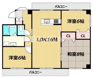 フローラII【2階】の間取り