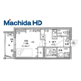 ジーイーサンク【1階】の間取り