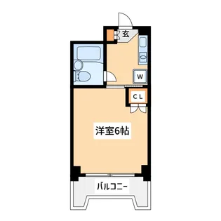 シェリールプレイス川崎【5階】の間取り