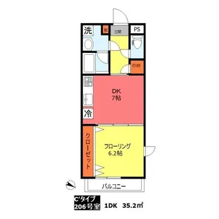 グランリジエール東雪谷【2階】の間取り