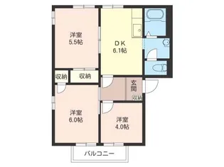 メゾン長島 E【2階】の間取り