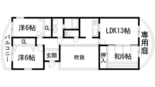 旭丘プラザ【1階】の間取り